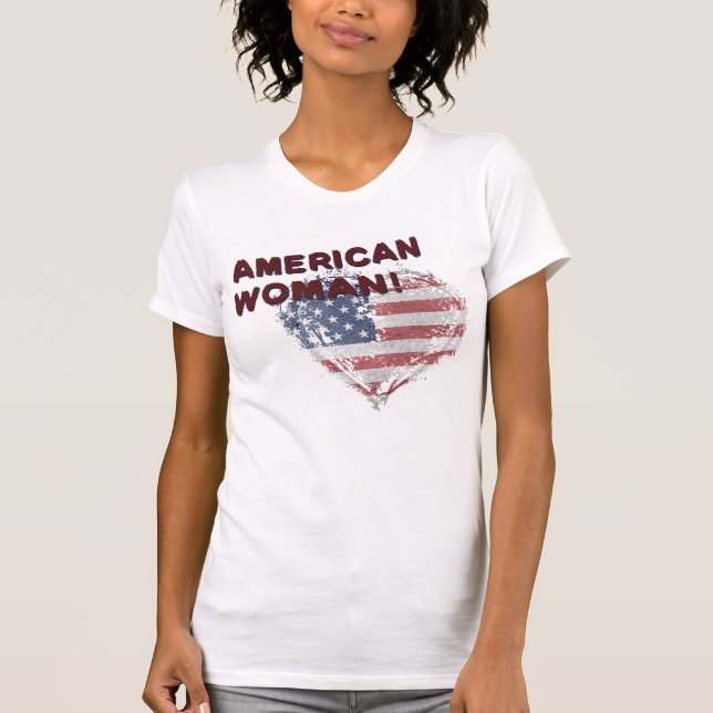 T-shirt Femme Américaine (Devant)