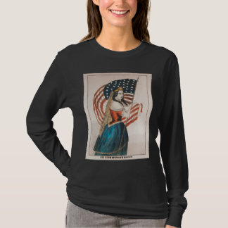 T-shirt Femme américaine patriotique | Drapeau américain