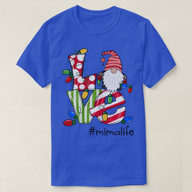 T-shirt Femme Amour Personnalisé Mimalife Candy Gnome Chri (Design devant)