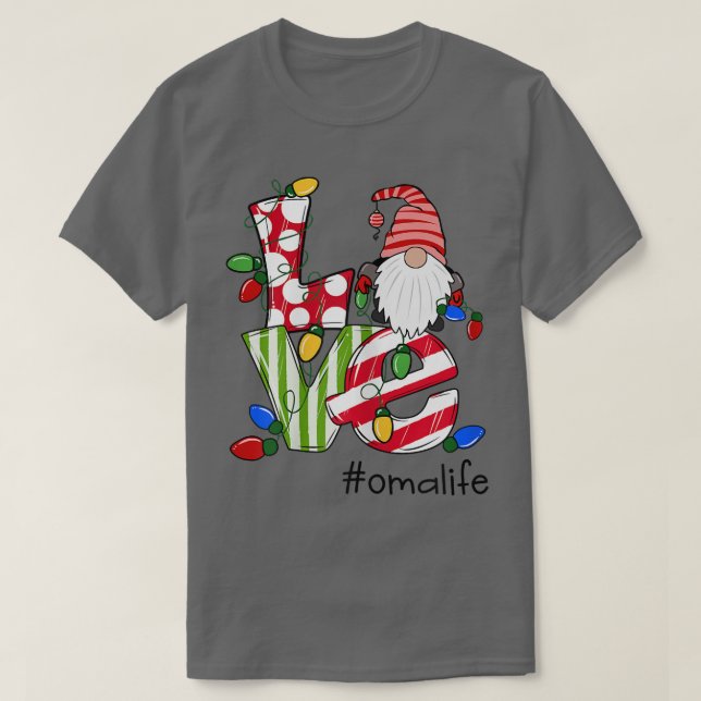 T-shirt Femme Amour Personnalisé Omalife Candy Gnome Chris (Design devant)