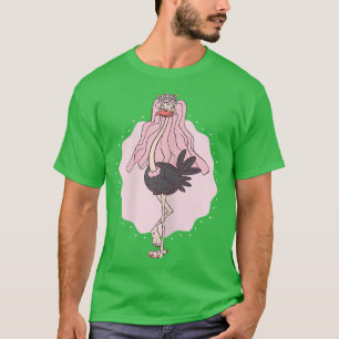 T-shirt Femme Amusante Mariée d'autruche Hen Party
