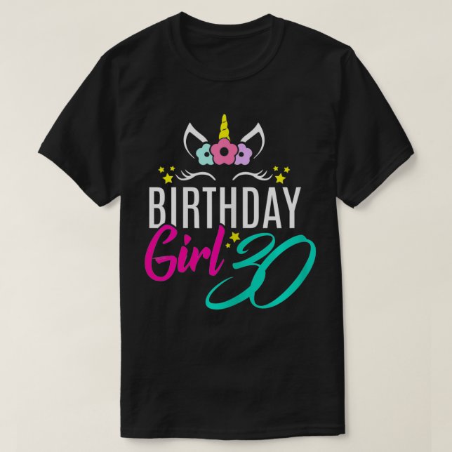 T-shirt Femme Anniversaire Fille 30 ans Cadeau mignonne Un (Design devant)