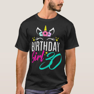 T-shirt Femme Anniversaire Fille 30 ans Cadeau mignonne Un
