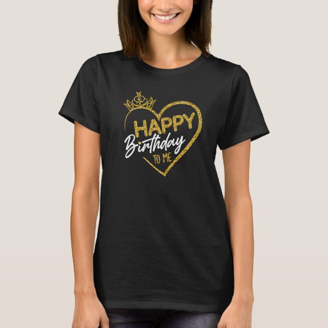 T-shirt Femme Anniversaire Fille Reine Joyeux anniversaire (Devant)