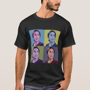 T-shirt Femme Aoc Alexandria Ocasio-cortez First Femme P