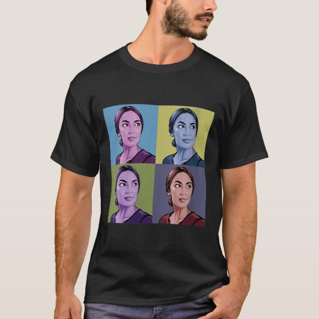 T-shirt Femme Aoc Alexandria Ocasio-cortez First Femme P (Devant)