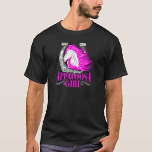 T-shirt Femme Appaloosa Cheval Fille Cheval Pour Femmes Ch