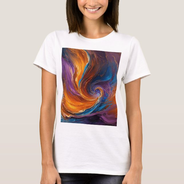 T-shirt femme art Abstrait (Devant)