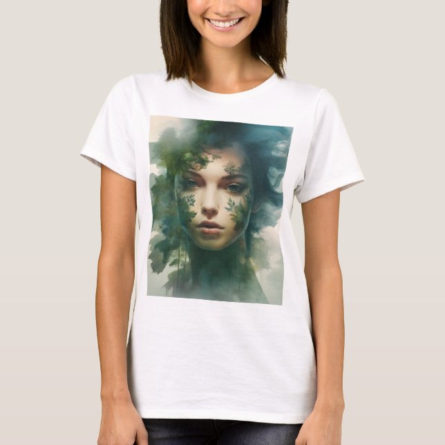 T-shirt Femme art double exposition (Devant)