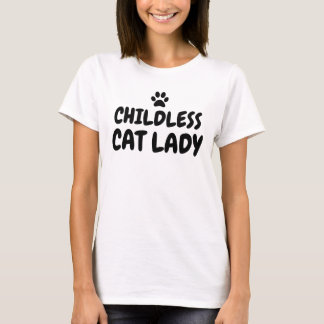 T-shirt Femme au chat sans enfant