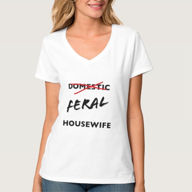 T-shirt femme au foyer Feral (Devant)