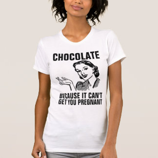 T-SHIRT FEMME AU FOYER RÉTRO CHOCOLAT NE PEUT PAS VOUS REN