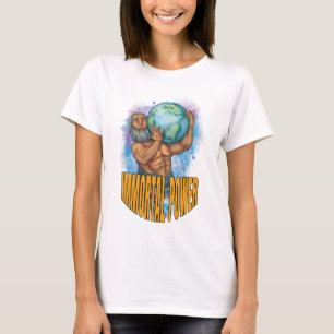 T-shirt Femme au pouvoir immortel blanc