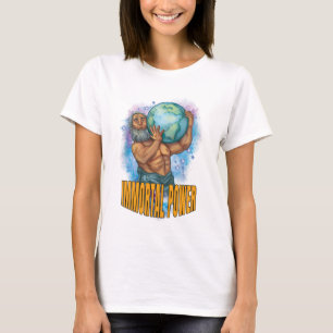 T-shirt Femme au pouvoir immortel blanc