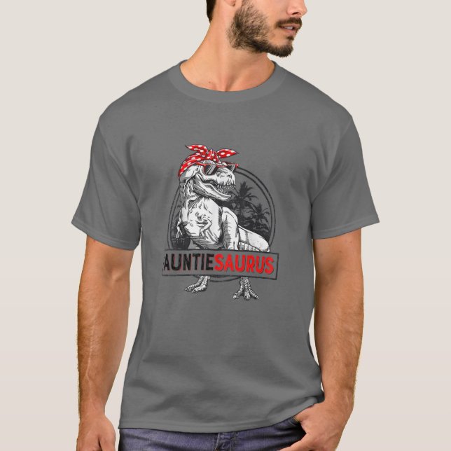 T-shirt Femme Auntiesaurus Rex Dinosaur Da Mère Da (Devant)