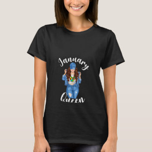 T-shirt Femme Autisme Maman Janvier Reine Sensibilisation