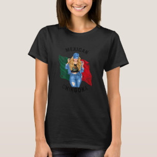 T-shirt Femme aux cheveux clairs Chingona mexicaine blonde