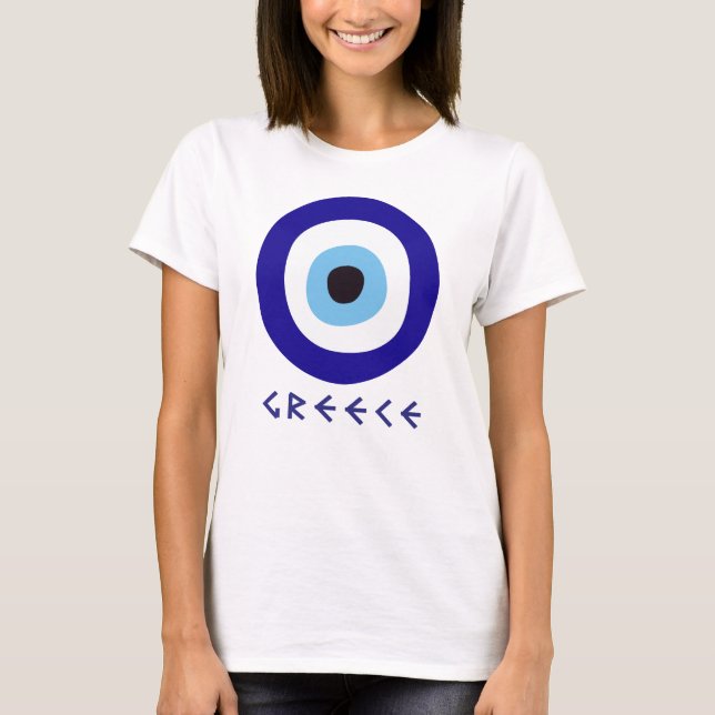 T-shirt Femme aux yeux mal grecs (Devant)