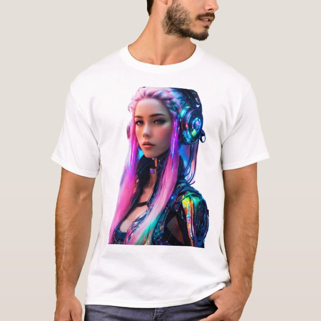 T-shirt Femme Avec Beauté Futuriste (Devant)