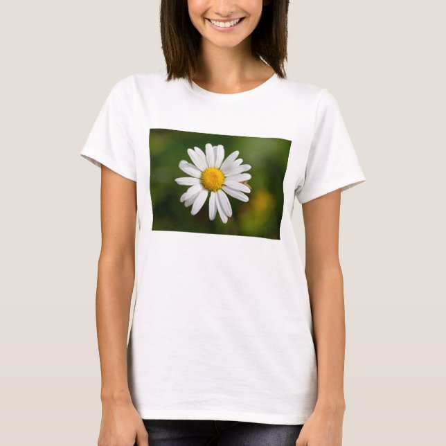 T-shirt femme avec camomille blanche (Devant)