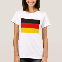T-shirt femme avec drapeau d'Allemagne
