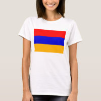 T-shirt femme avec drapeau d'Arménie