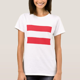 T-shirt femme avec drapeau d'Autriche