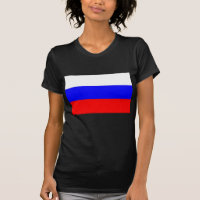 T-shirt femme avec drapeau de la Russie