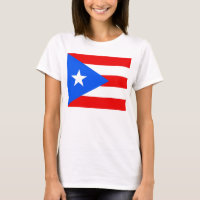 T-shirt femme avec drapeau de Porto Rico