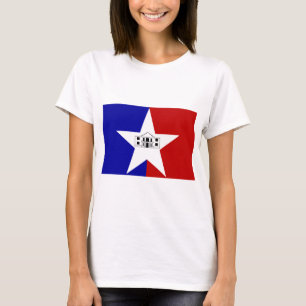 T-shirt femme avec drapeau de San Antonio, USA