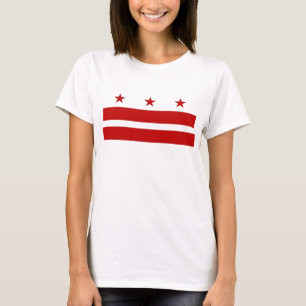 T-shirt femme avec drapeau de Washington DC