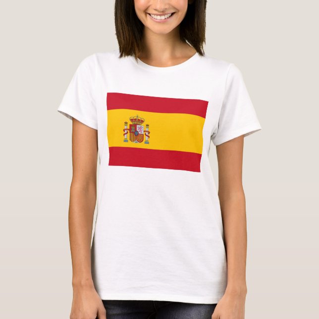 T-shirt femme avec drapeau d'ESPAGNE (Devant)