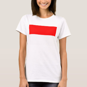 T-shirt femme avec drapeau d'Indonésie