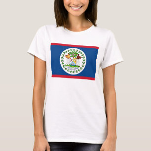 T-shirt femme avec drapeau du Belize