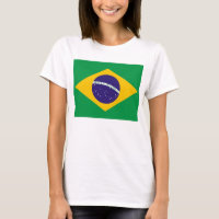 T-shirt femme avec drapeau du Brésil