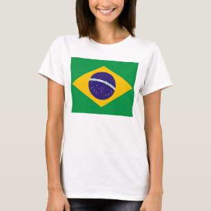 T-shirt femme avec drapeau du Brésil