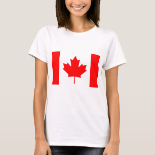 T-shirt femme avec drapeau du Canada