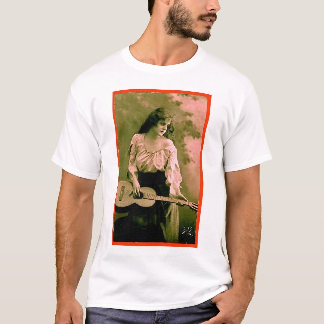 T-shirt Femme avec la guitare (Devant)