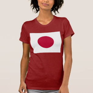 T-shirt femme avec le drapeau du Japon