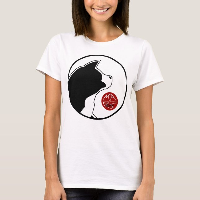 T-shirt femme avec logo MARS tête et disque (Devant)