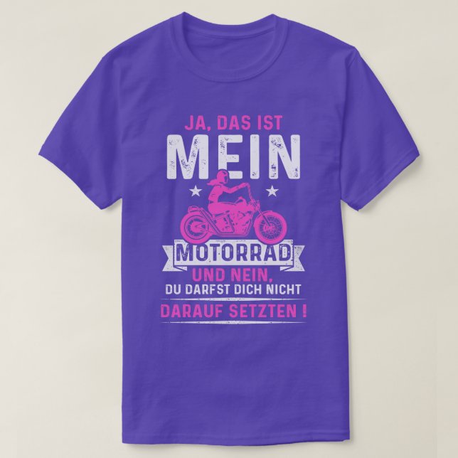 T-shirt Femme avec moto Biker Sayes (Design devant)
