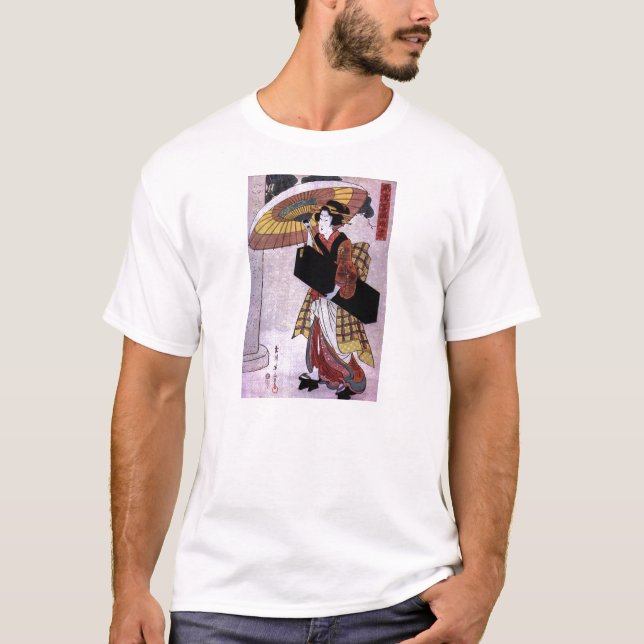 T-shirt Femme avec parapluie 2 (Devant)