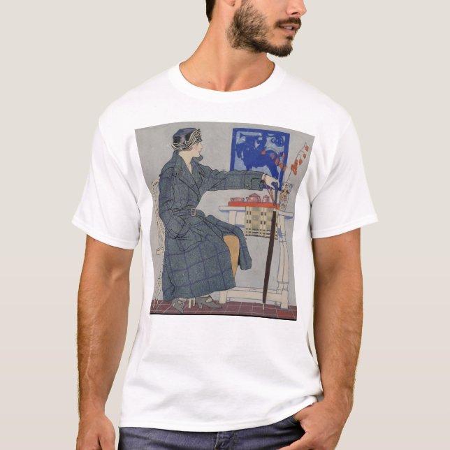 T-shirt Femme avec parapluie - Art Vintage (Devant)