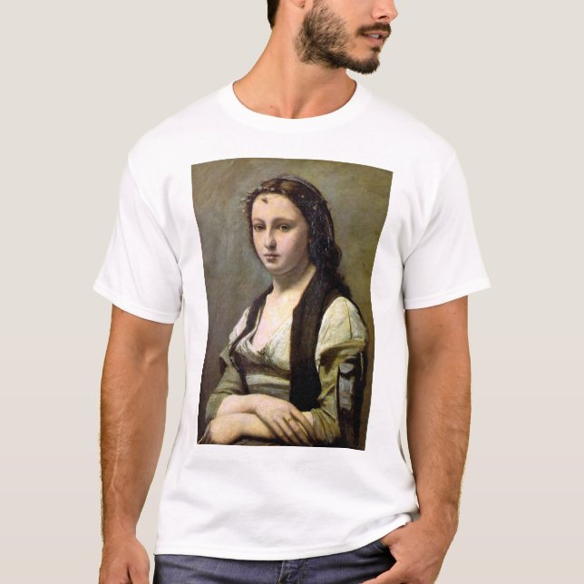 T-shirt Femme avec perle, Camille Corot, 1868-1870 (Devant)