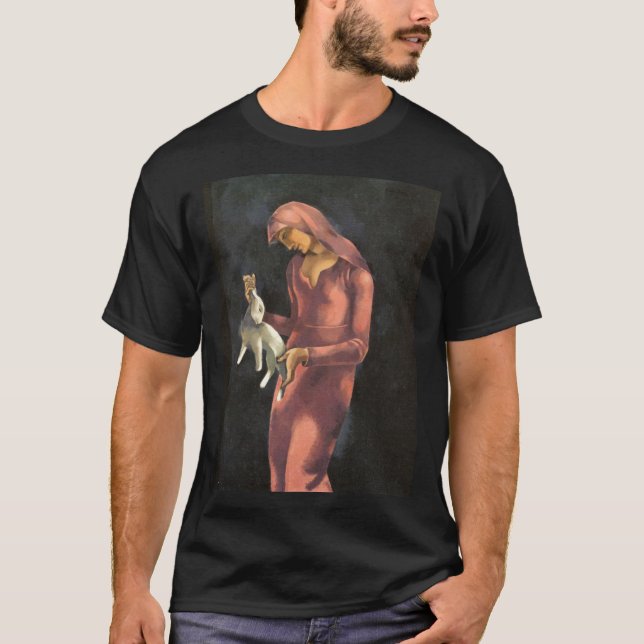 T-shirt Femme avec un lapin (Devant)