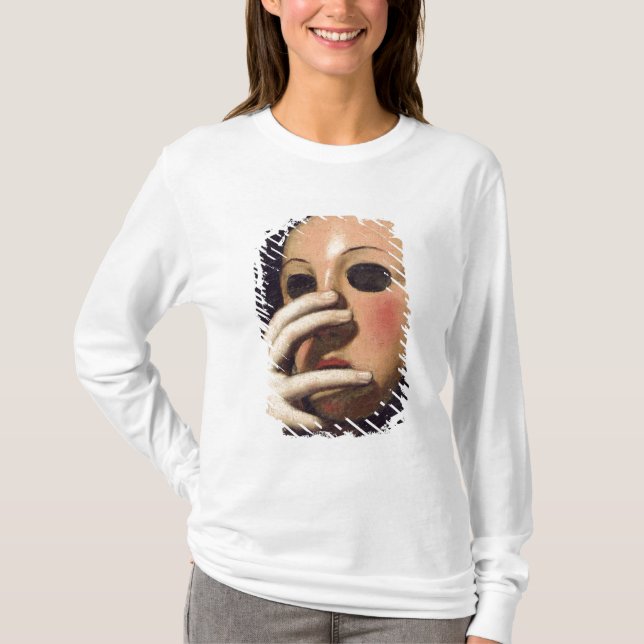 T-shirt Femme avec un masque (Devant)