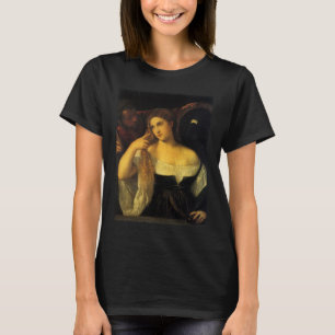 T-shirt Femme avec un miroir par Titien, Renaissance vinta