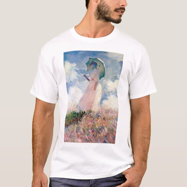 T-shirt Femme avec un parasol, Claude Monet, 1886 (Devant)