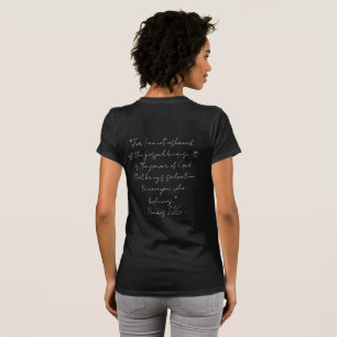 T-shirt femme avec verse sur le dos