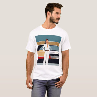 T-shirt Femme avec voiture rétro